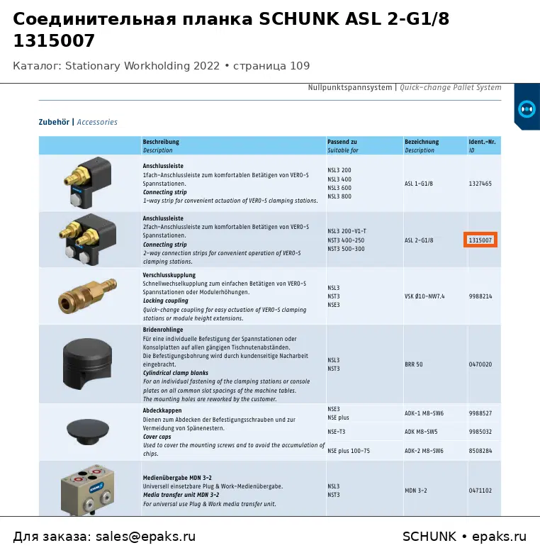 SCHUNK 1315007