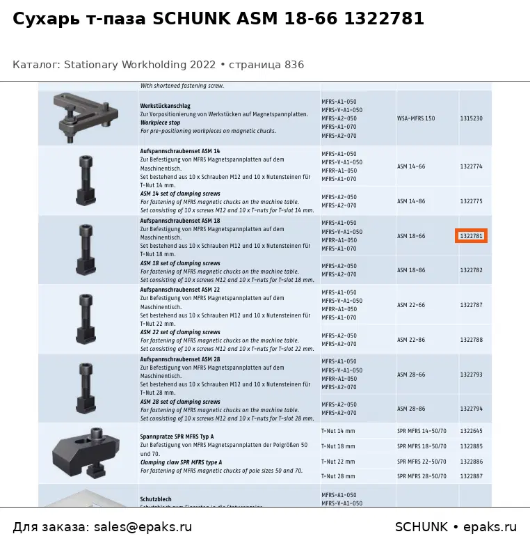 SCHUNK 1322781