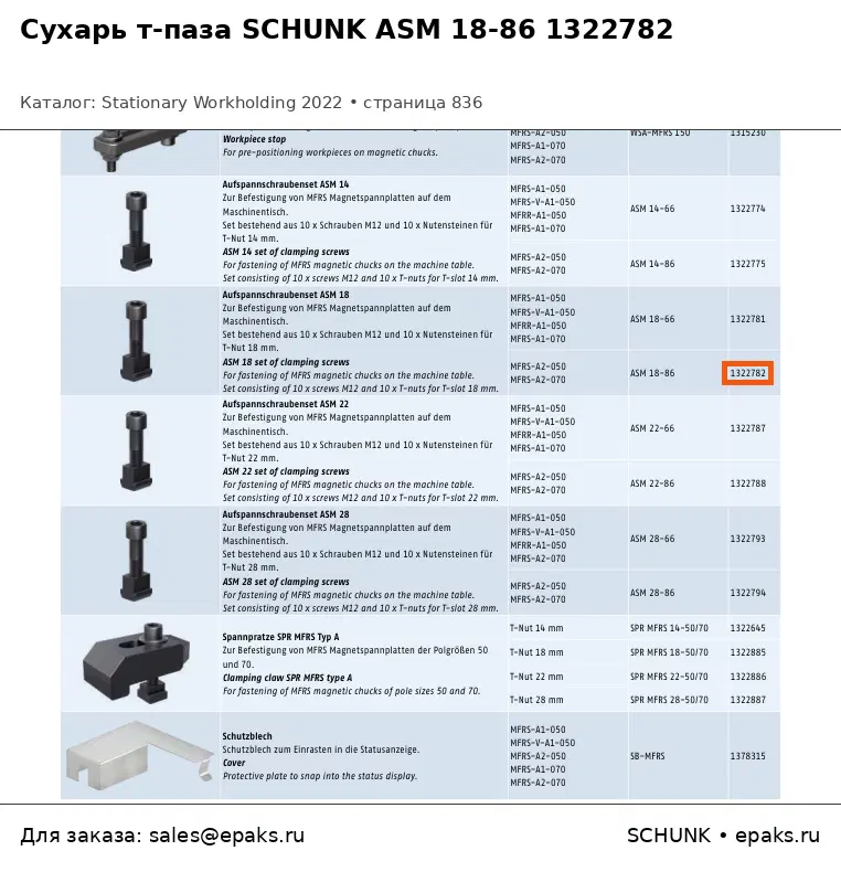 SCHUNK 1322782