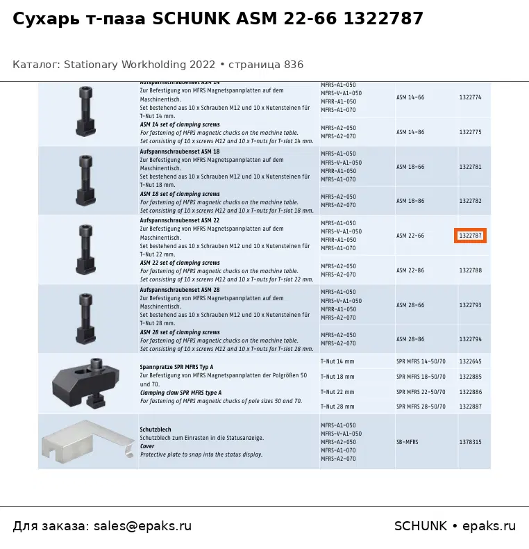 SCHUNK 1322787