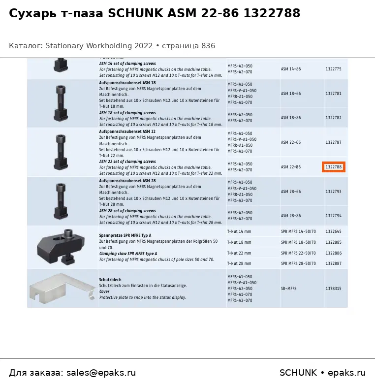 SCHUNK 1322788