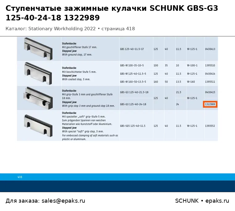 SCHUNK 1322989