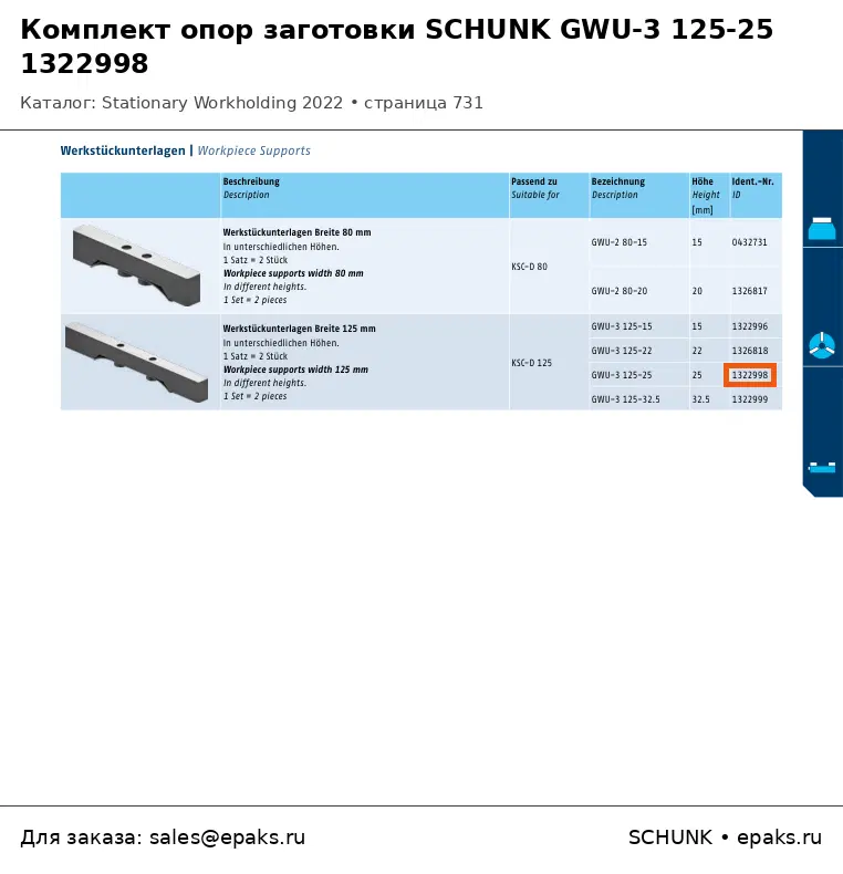 SCHUNK 1322998