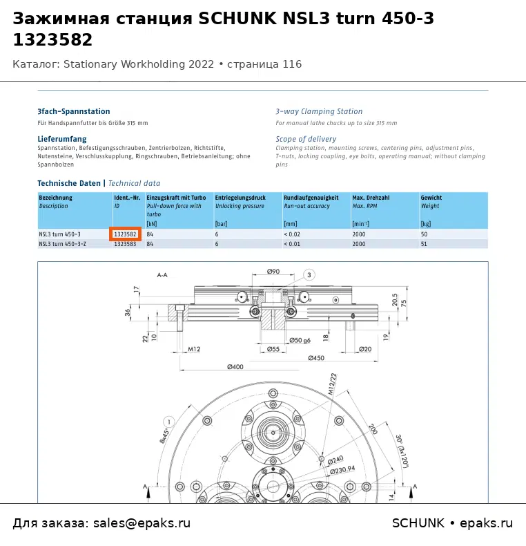 SCHUNK 1323582