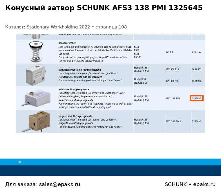 SCHUNK 1325645
