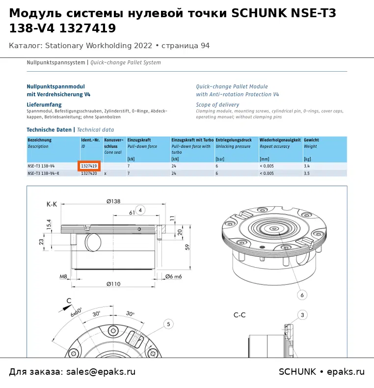 SCHUNK 1327419