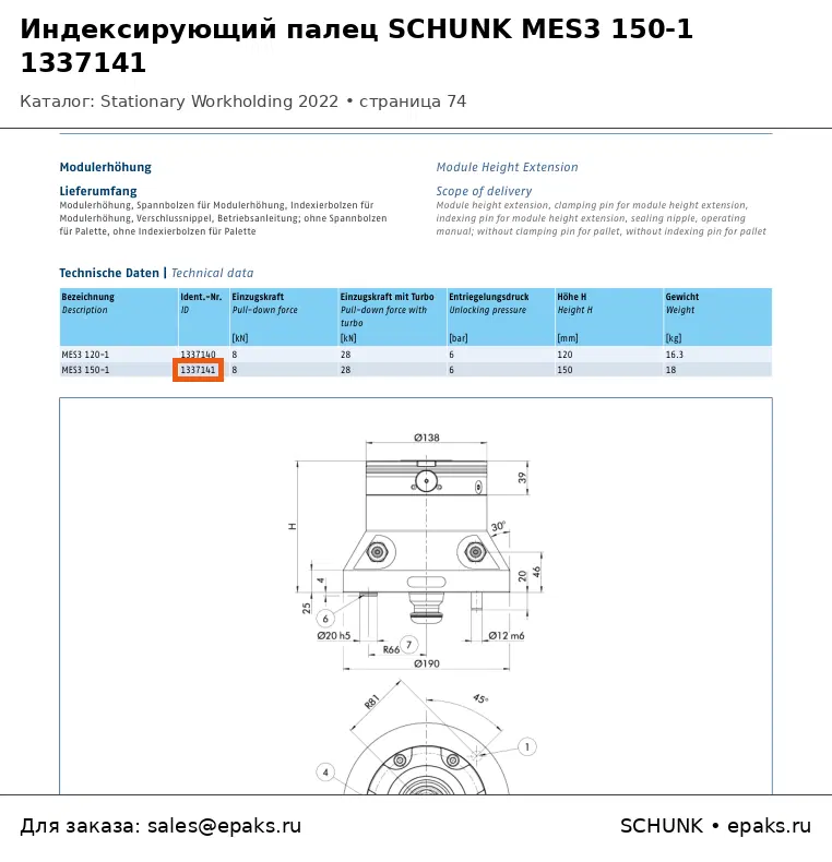 SCHUNK 1337141