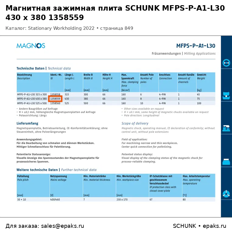 SCHUNK 1358559