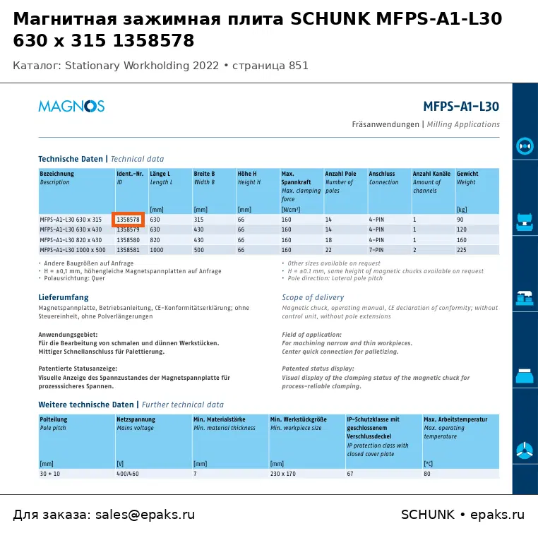 SCHUNK 1358578