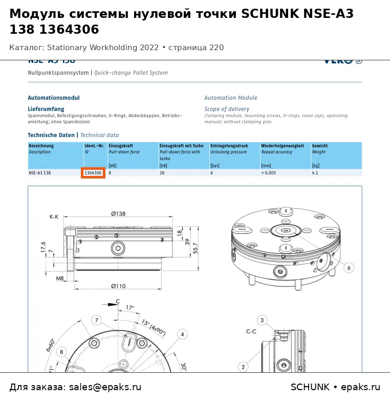 SCHUNK 1364306