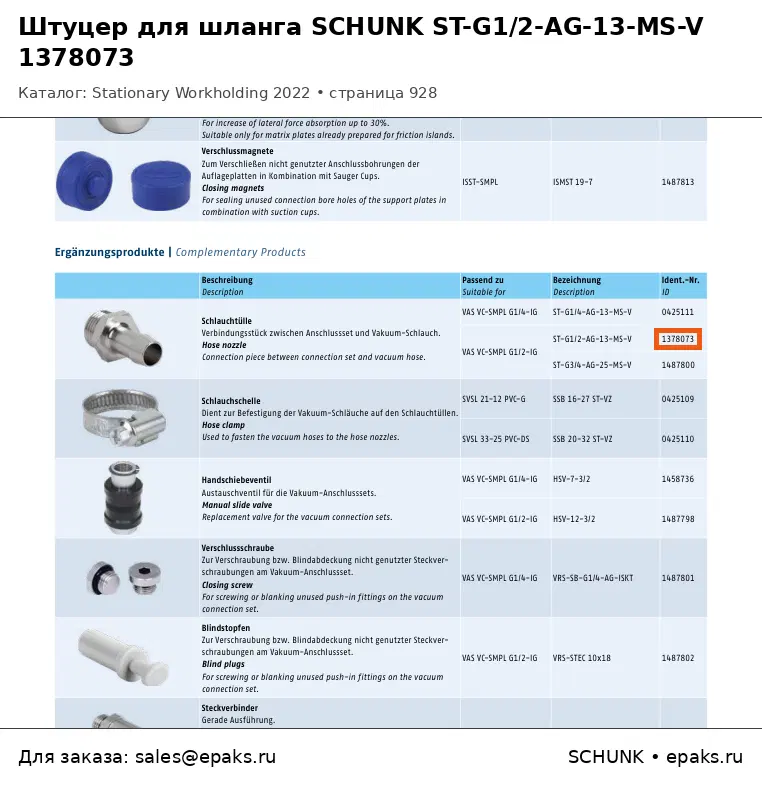 SCHUNK 1378073
