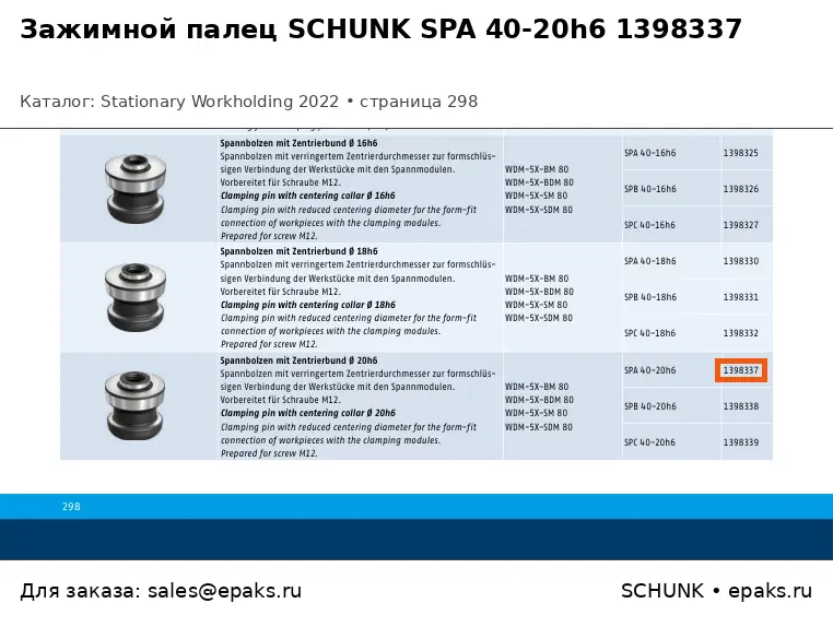 SCHUNK 1398337