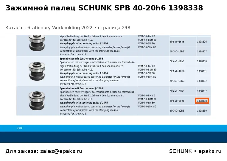 SCHUNK 1398338