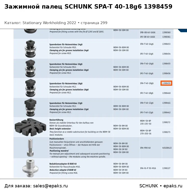 SCHUNK 1398459