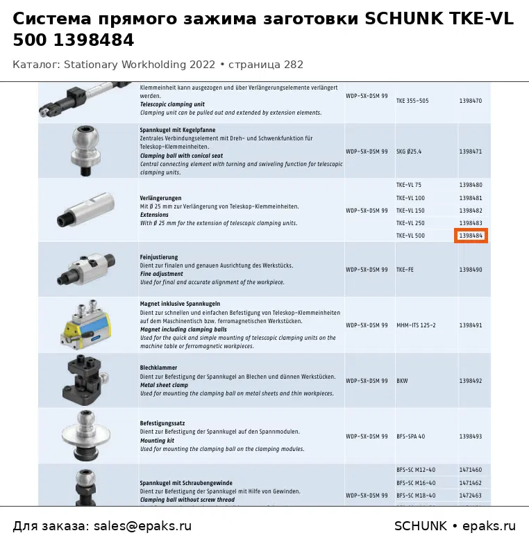 SCHUNK 1398484