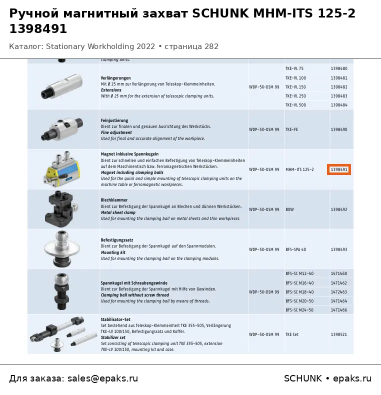 SCHUNK 1398491