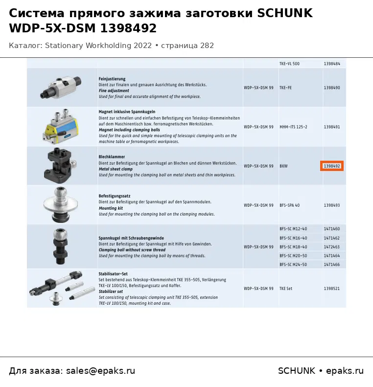 SCHUNK 1398492