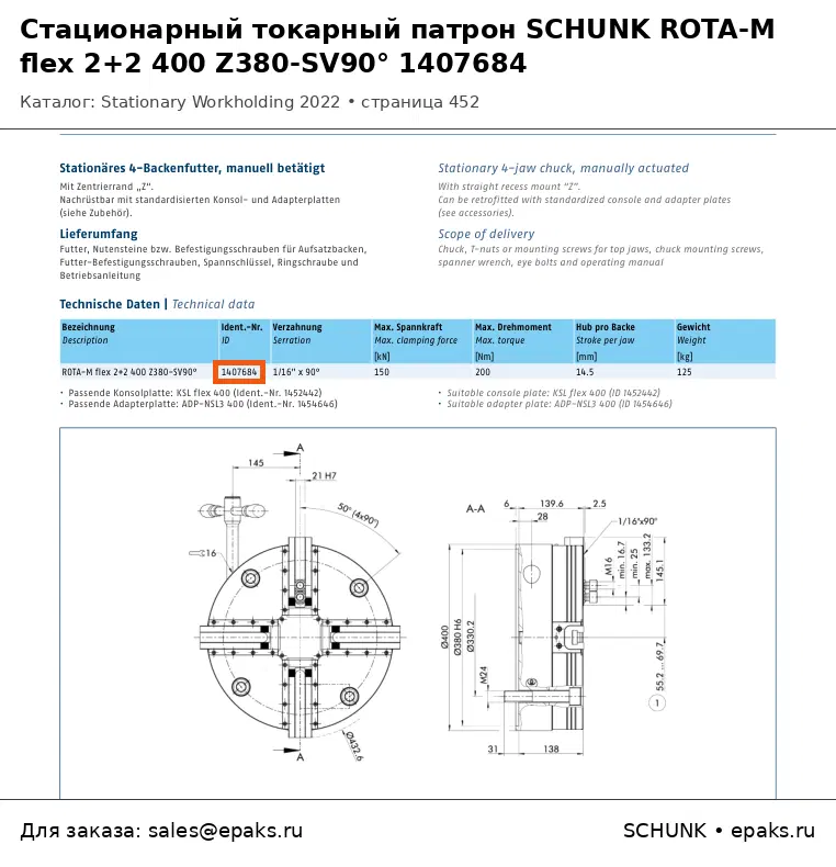 SCHUNK 1407684