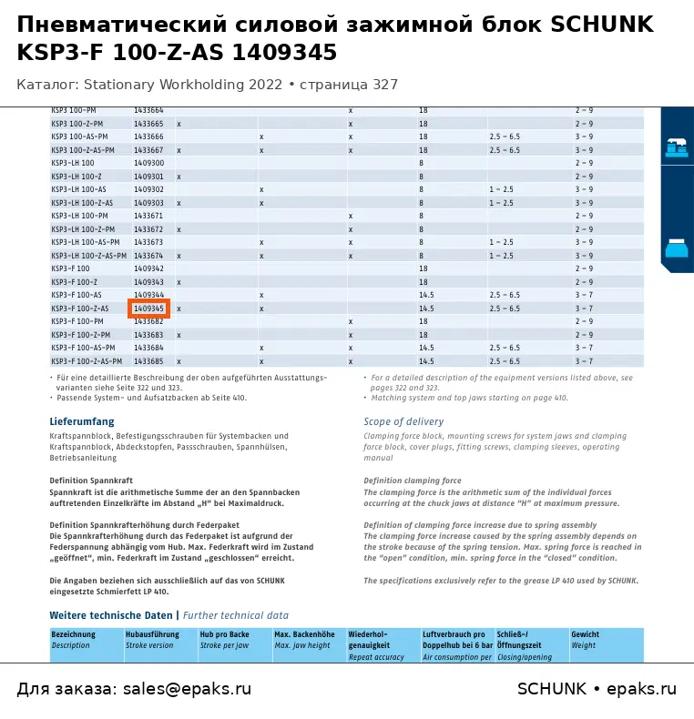SCHUNK 1409345