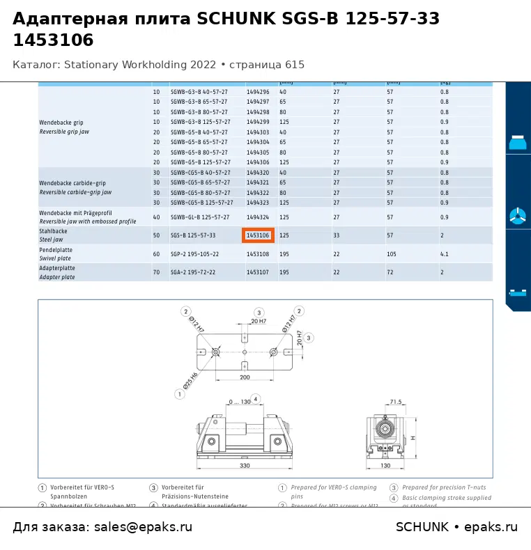 SCHUNK 1453106