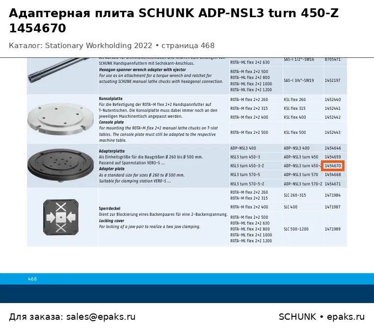 SCHUNK 1454670