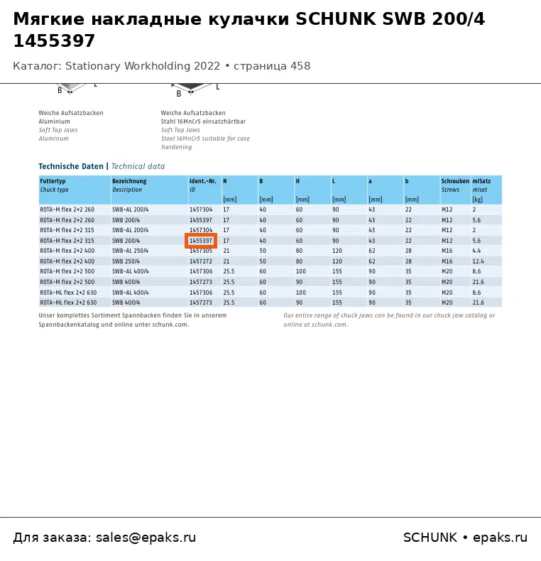 SCHUNK 1455397