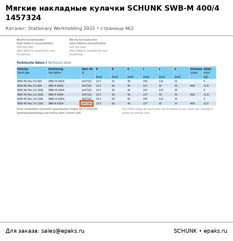 SCHUNK 1457324