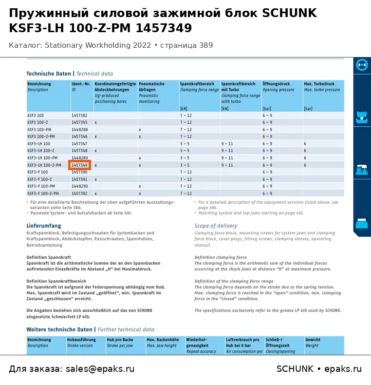 SCHUNK 1457349