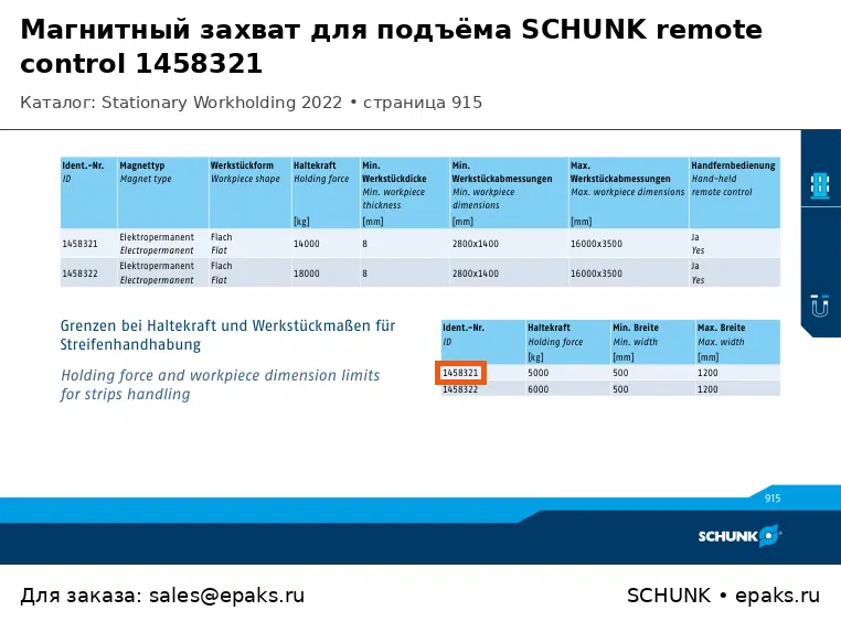 SCHUNK 1458321