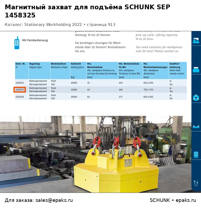 SCHUNK 1458325