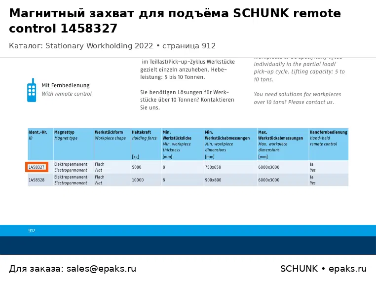 SCHUNK 1458327