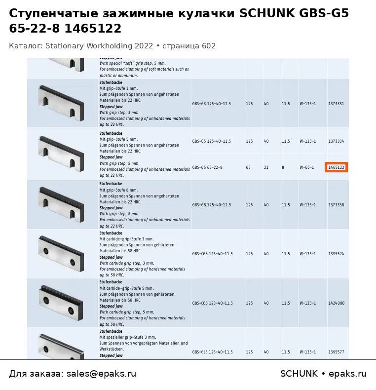 SCHUNK 1465122