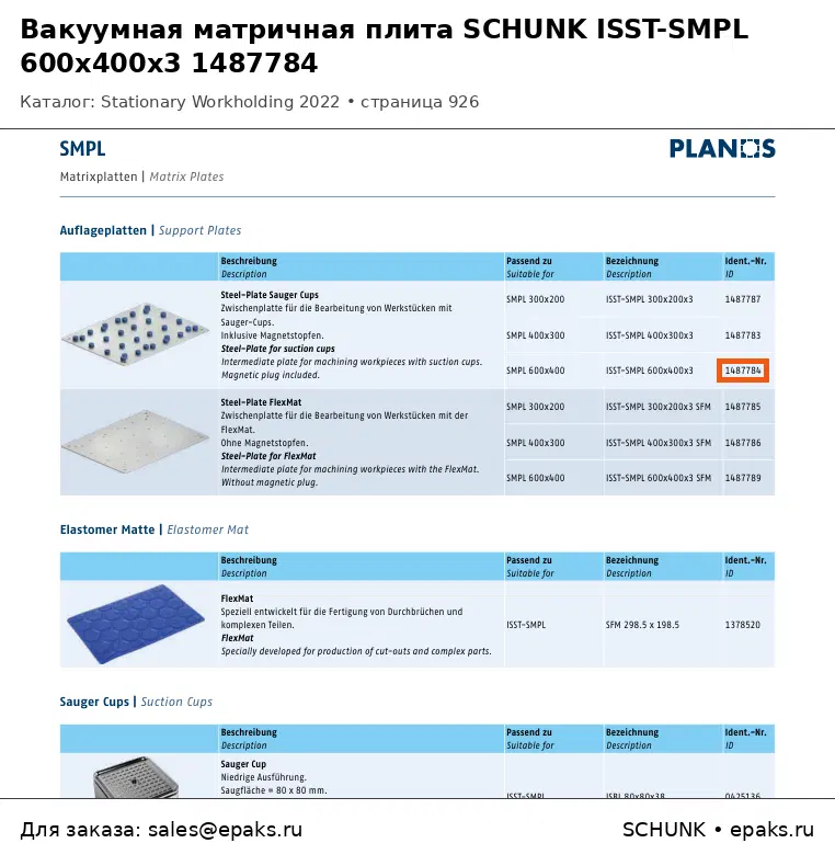 SCHUNK 1487784