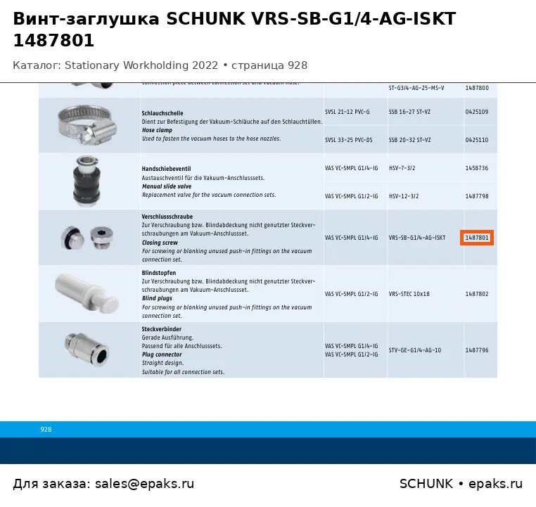 SCHUNK 1487801