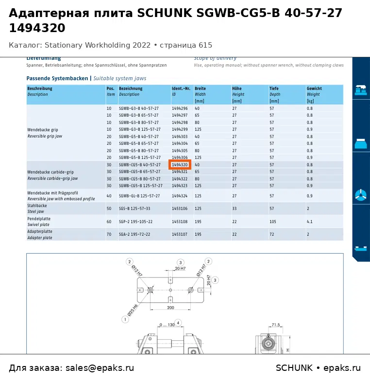 SCHUNK 1494320
