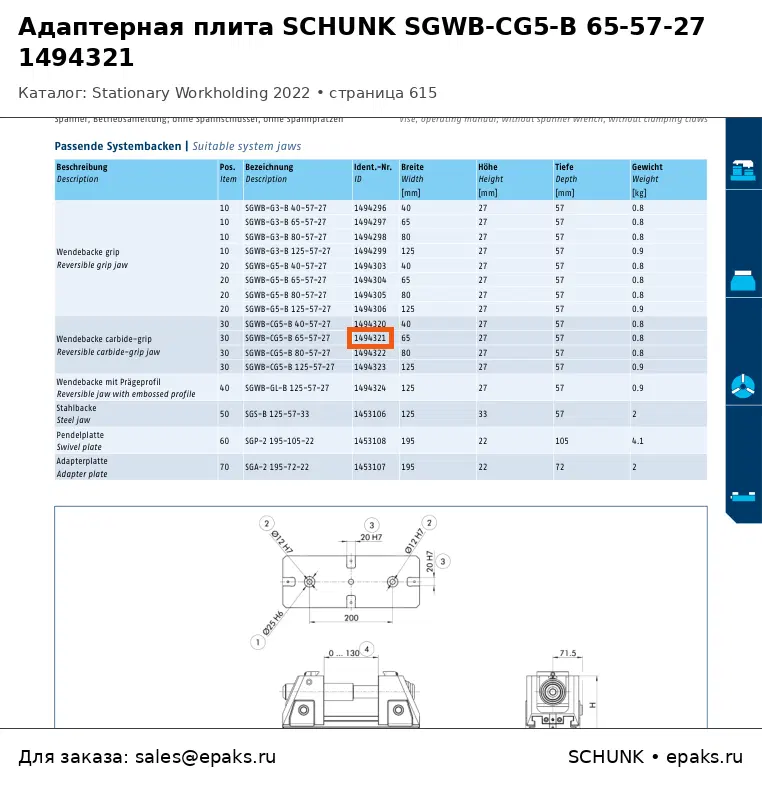 SCHUNK 1494321