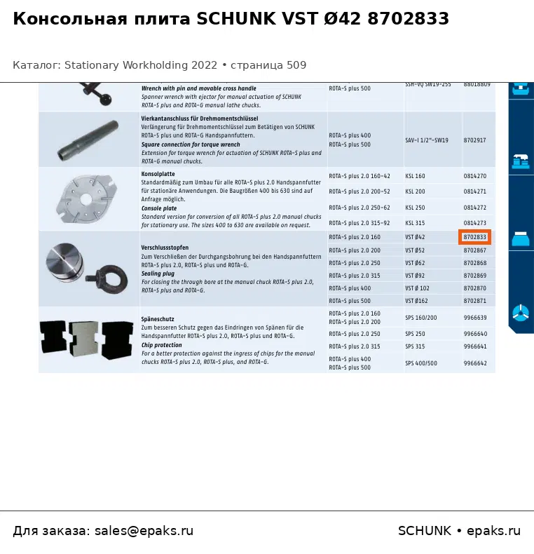 SCHUNK 8702833
