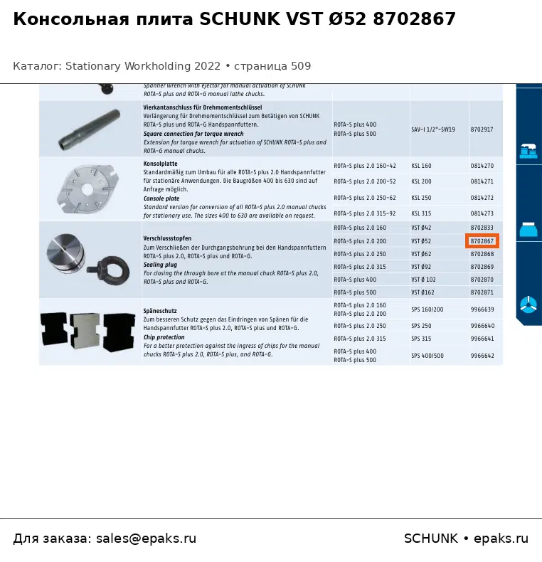SCHUNK 8702867