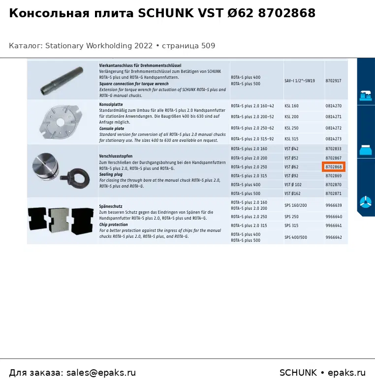 SCHUNK 8702868