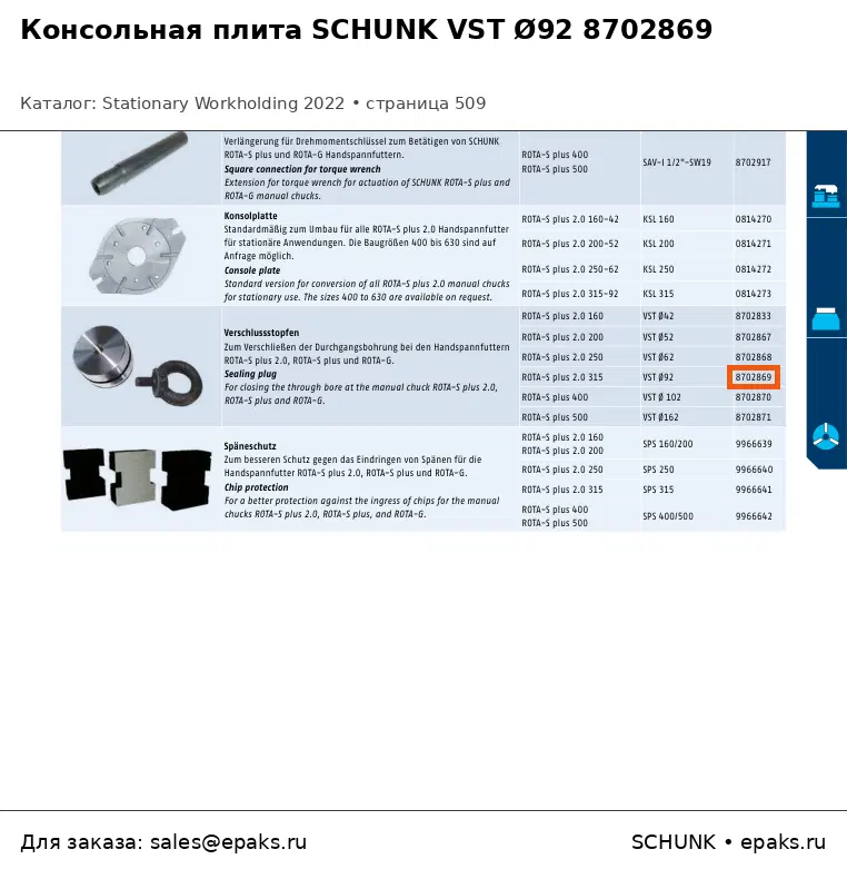 SCHUNK 8702869