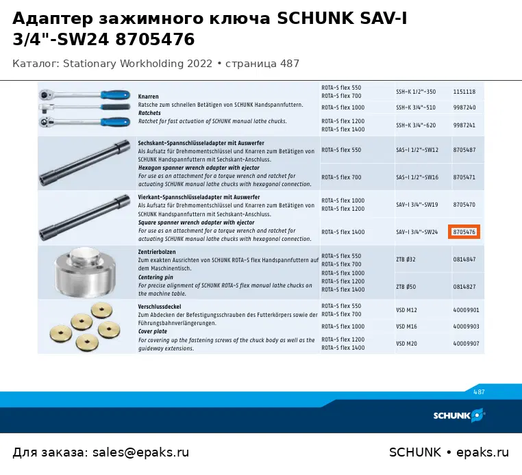 SCHUNK 8705476