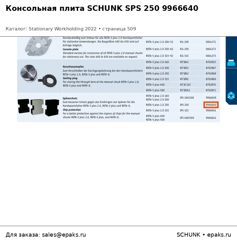 SCHUNK 9966640