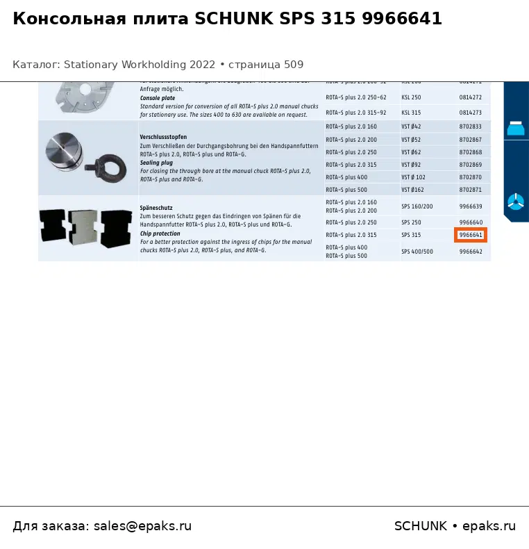 SCHUNK 9966641