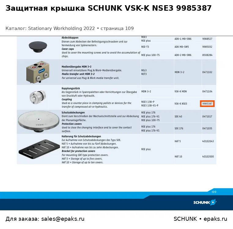 SCHUNK 9985387