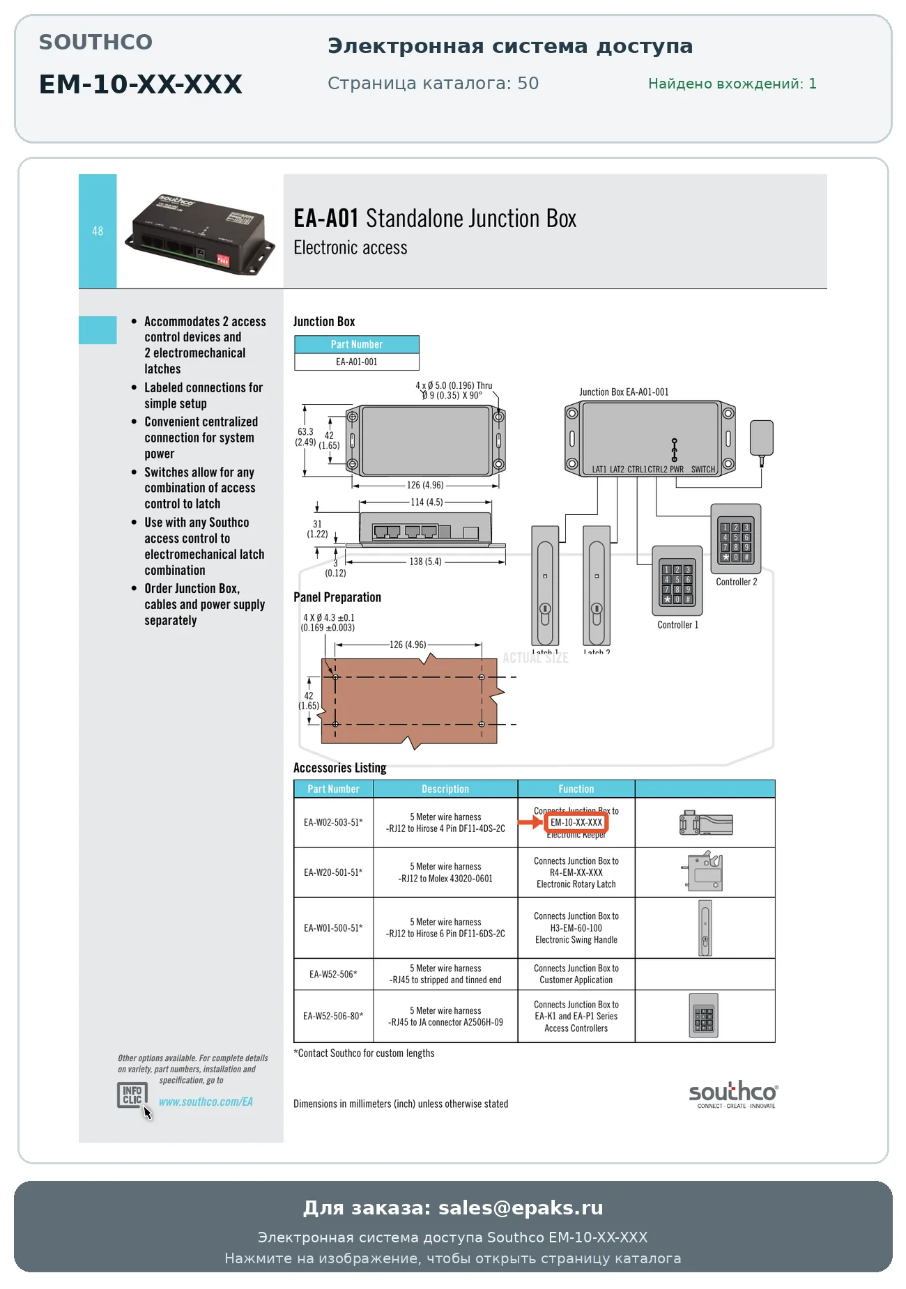 Southco EM-10-XX-XXX