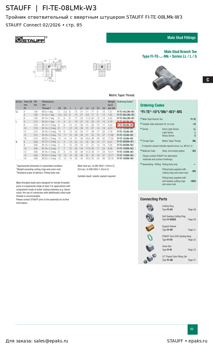 STAUFF FI-TE-08LMk-W3