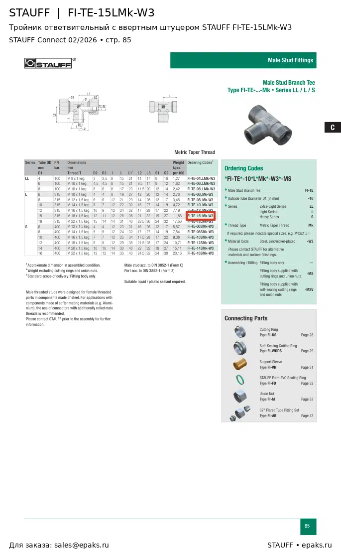 STAUFF FI-TE-15LMk-W3