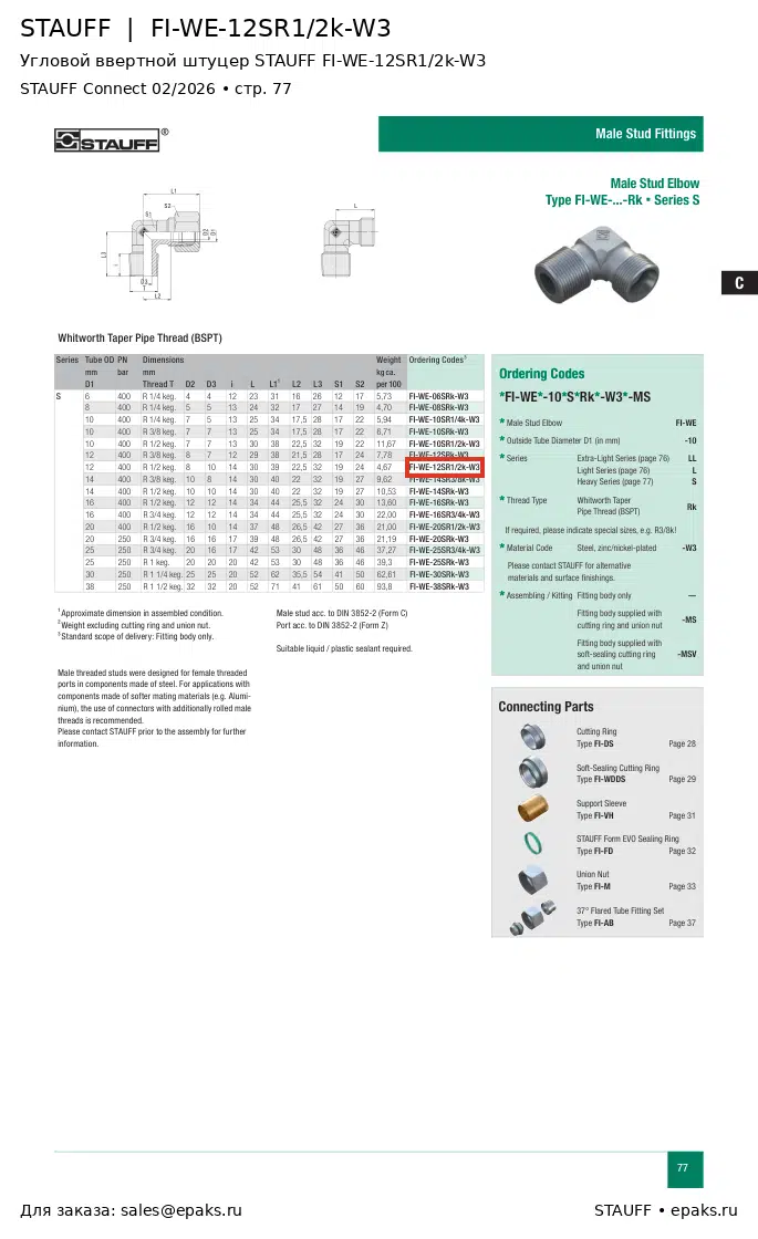 STAUFF FI-WE-12SR1/2k-W3
