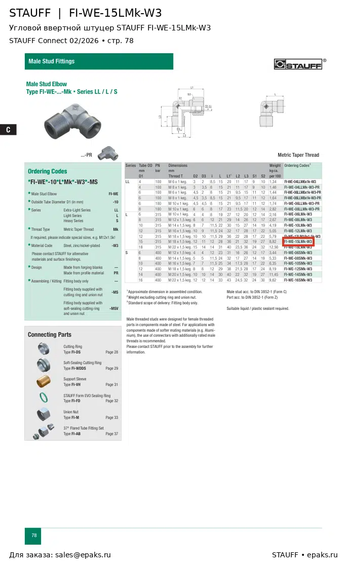 STAUFF FI-WE-15LMk-W3