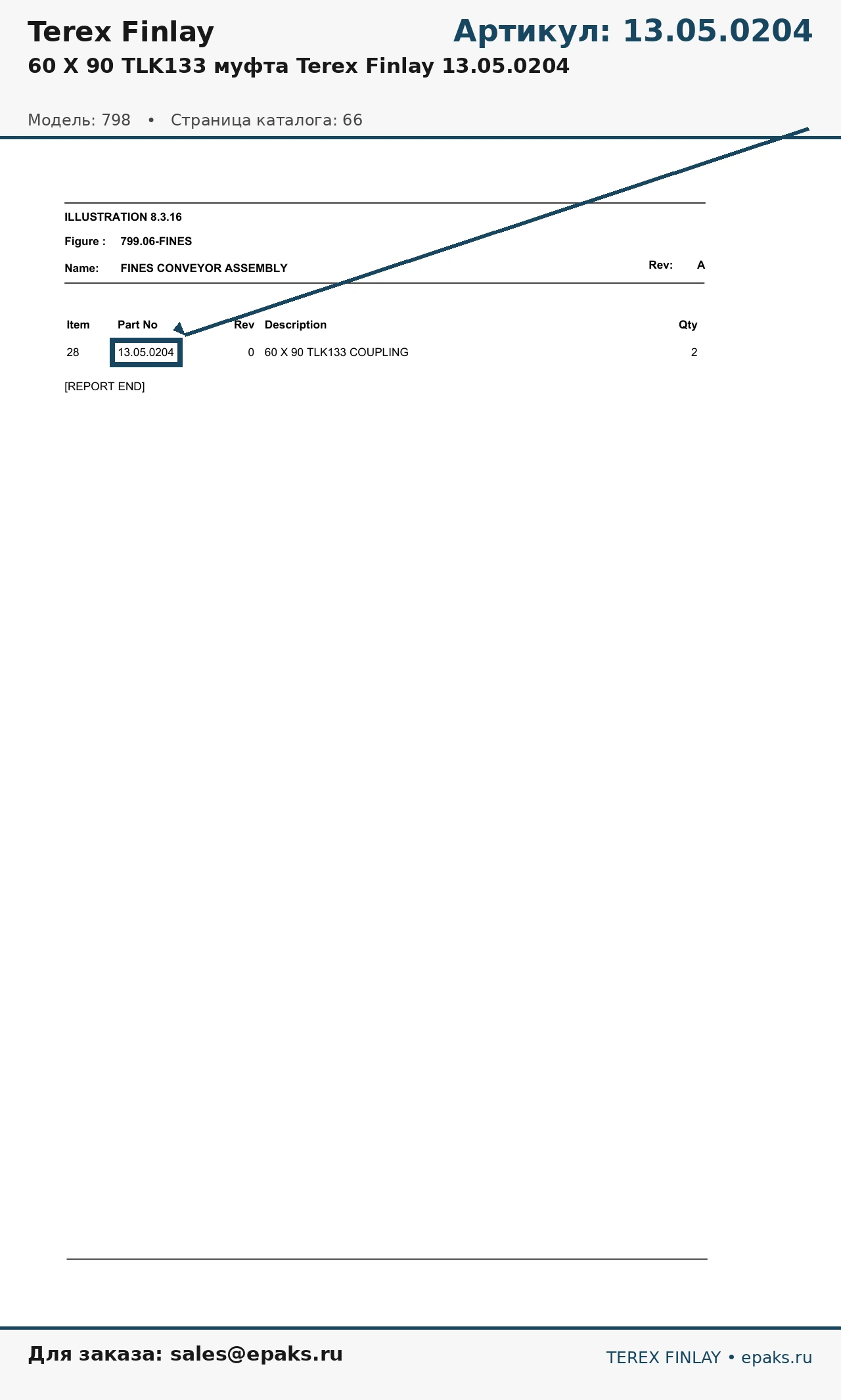 Terex Finlay 13.05.0204